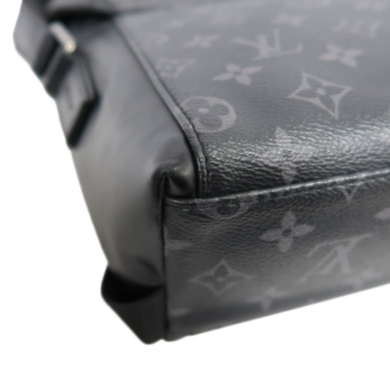 LOUIS VUITTON LV Voyageur Monogram Eclipse Messenger Shoulder Bag Black PVC