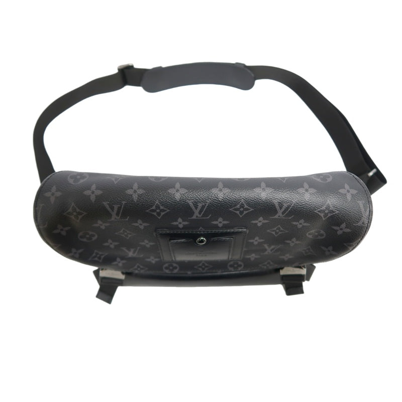 LOUIS VUITTON LV Voyageur Monogram Eclipse Messenger Shoulder Bag Black PVC