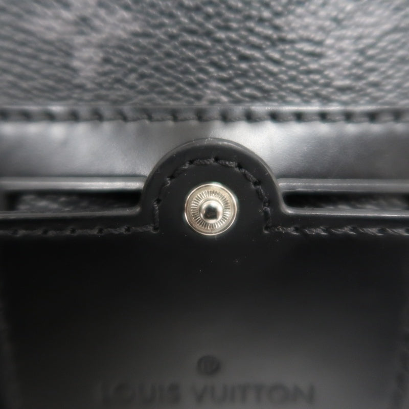 LOUIS VUITTON LV Voyageur Monogram Eclipse Messenger Shoulder Bag Black PVC