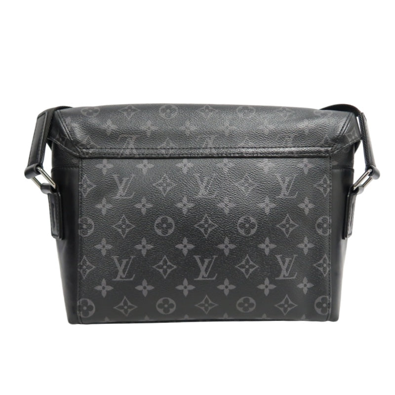 LOUIS VUITTON LV Voyageur Monogram Eclipse Messenger Shoulder Bag Black PVC