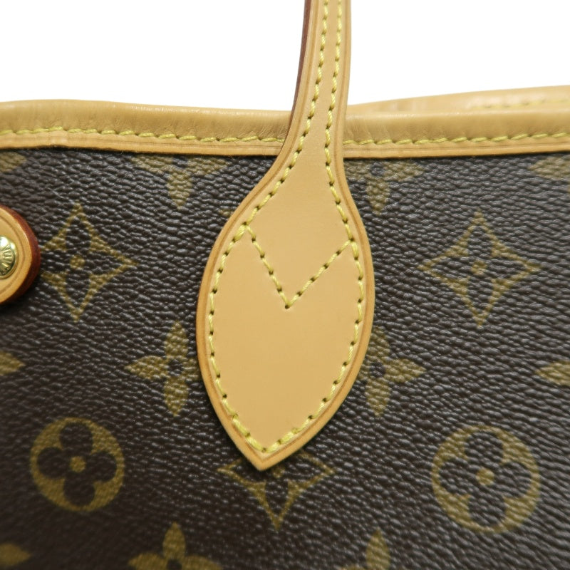 LOUIS VUITTON Monogram Neverfull PM Tote Bag brown　Gold Hardware
