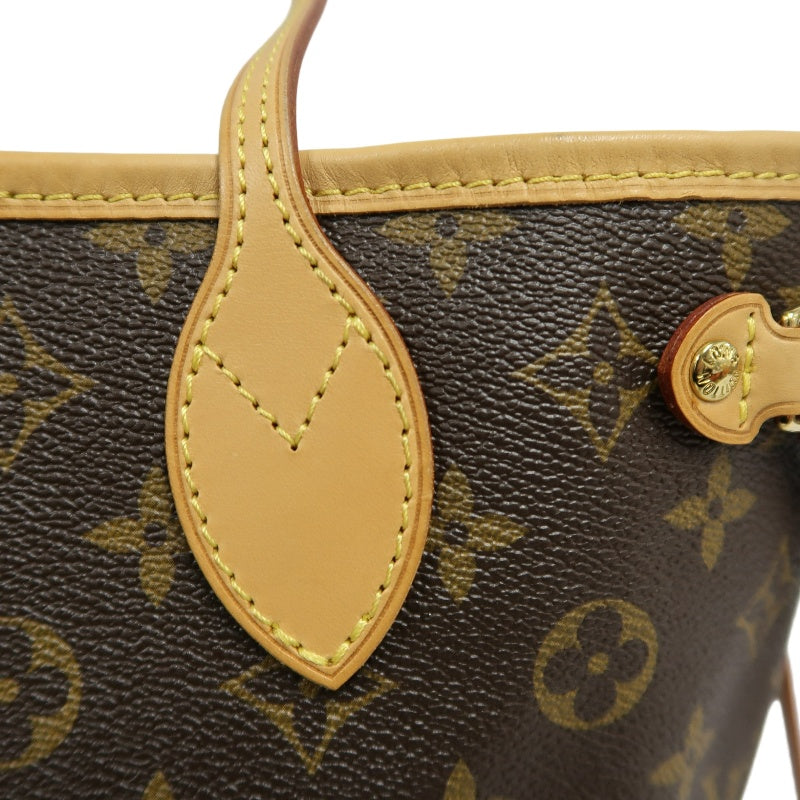 LOUIS VUITTON Monogram Neverfull PM Tote Bag brown　Gold Hardware