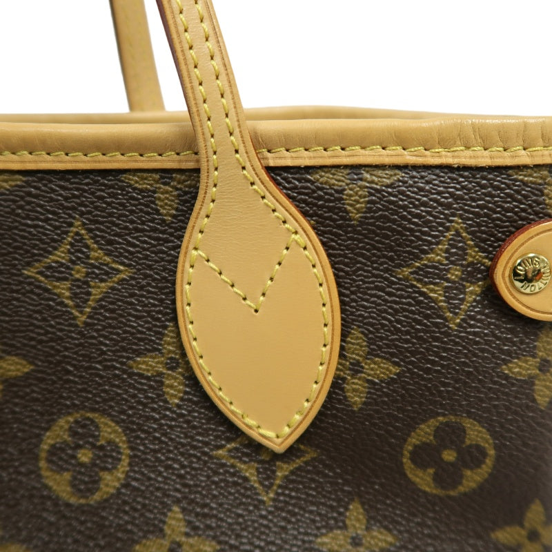 LOUIS VUITTON Monogram Neverfull PM Tote Bag brown　Gold Hardware