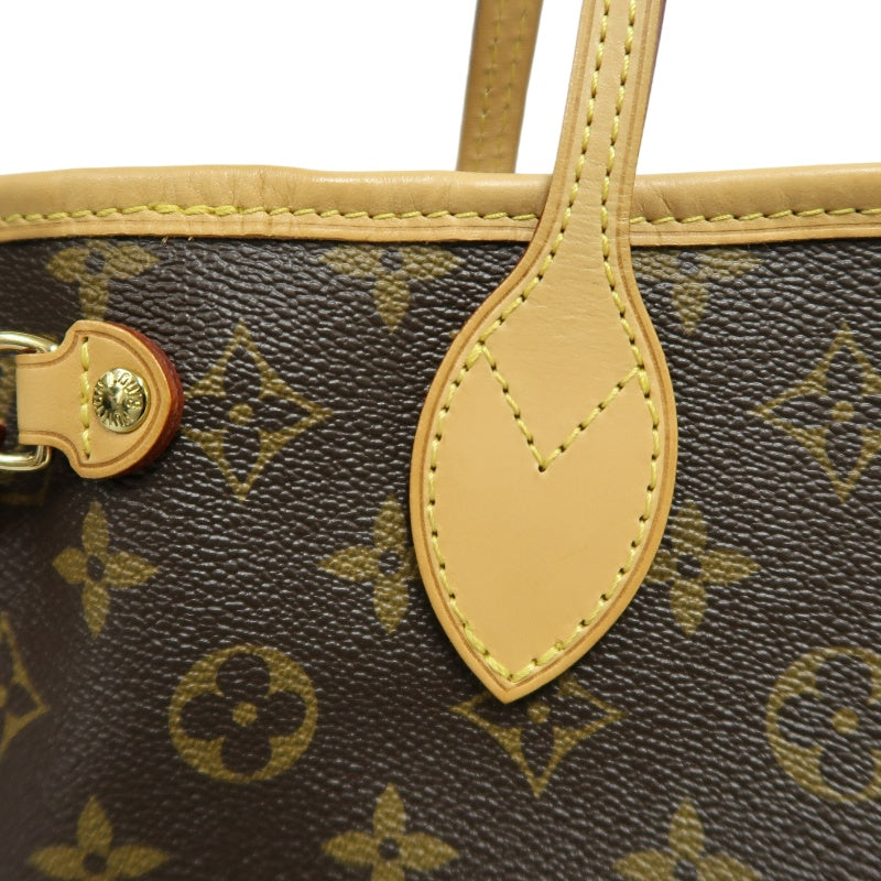 LOUIS VUITTON Monogram Neverfull PM Tote Bag brown　Gold Hardware