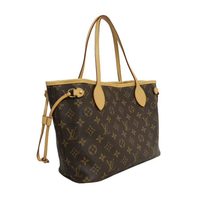 LOUIS VUITTON Monogram Neverfull PM Tote Bag brown　Gold Hardware