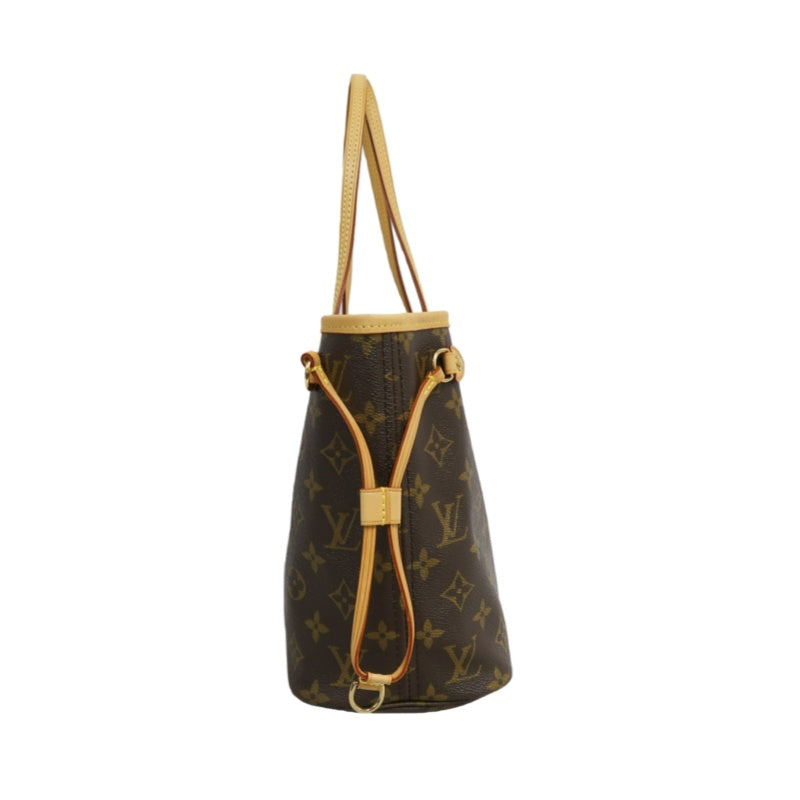 LOUIS VUITTON Monogram Neverfull PM Tote Bag brown　Gold Hardware