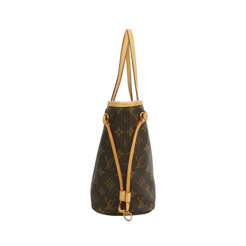 LOUIS VUITTON Monogram Neverfull PM Tote Bag brown　Gold Hardware