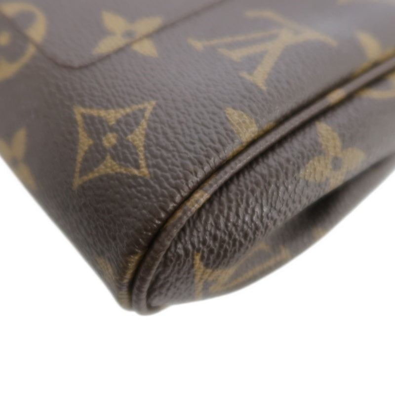 LOUIS VUITTON Monogram Favorite MM Chain ShoulderBAG　 with Shoulder Strap   Gold Hardware