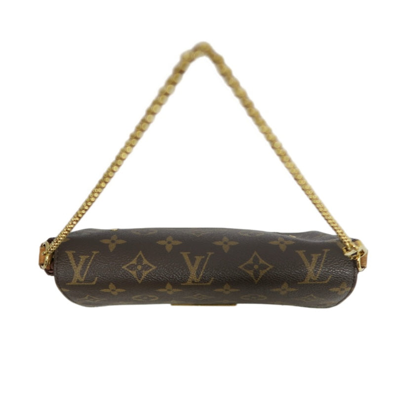 LOUIS VUITTON Monogram Favorite MM Chain ShoulderBAG　 with Shoulder Strap   Gold Hardware