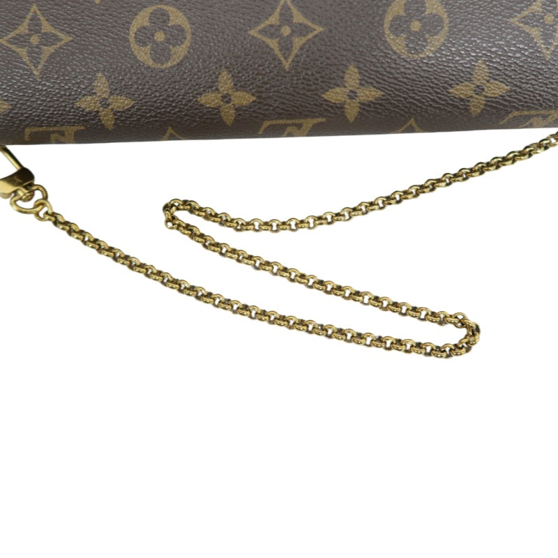 LOUIS VUITTON Monogram Favorite MM Chain ShoulderBAG　 with Shoulder Strap   Gold Hardware