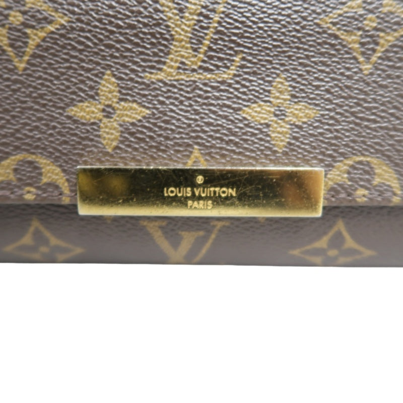 LOUIS VUITTON Monogram Favorite MM Chain ShoulderBAG　 with Shoulder Strap   Gold Hardware