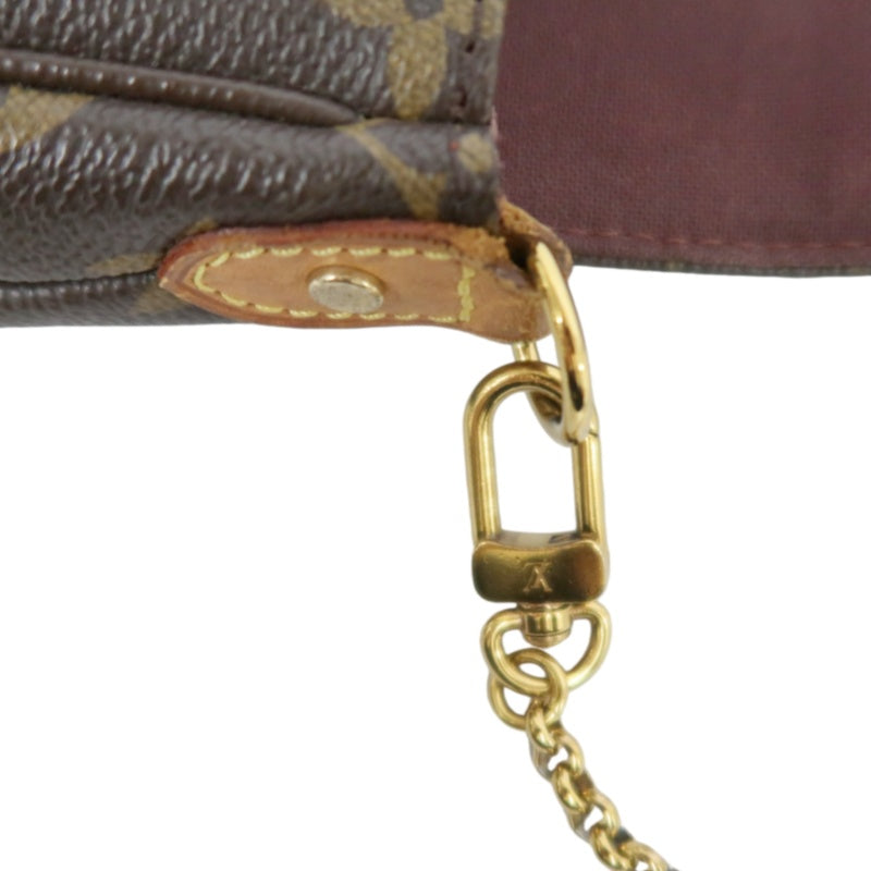 LOUIS VUITTON Monogram Favorite MM Chain ShoulderBAG　 with Shoulder Strap   Gold Hardware