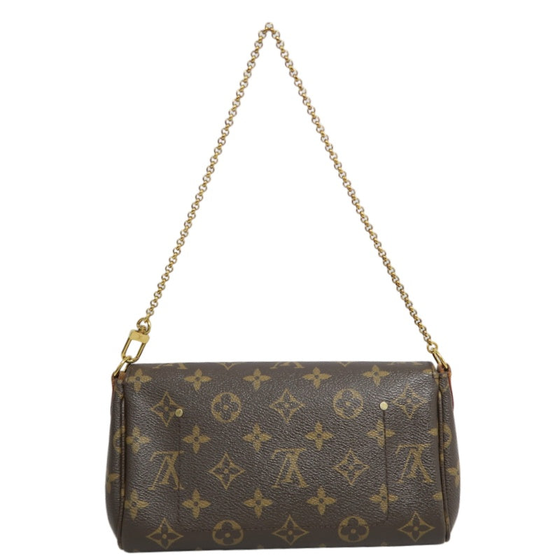 LOUIS VUITTON Monogram Favorite MM Chain ShoulderBAG　 with Shoulder Strap   Gold Hardware
