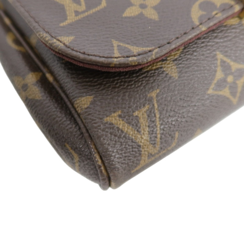LOUIS VUITTON Monogram Favorite MM Chain ShoulderBAG　 with Shoulder Strap   Gold Hardware