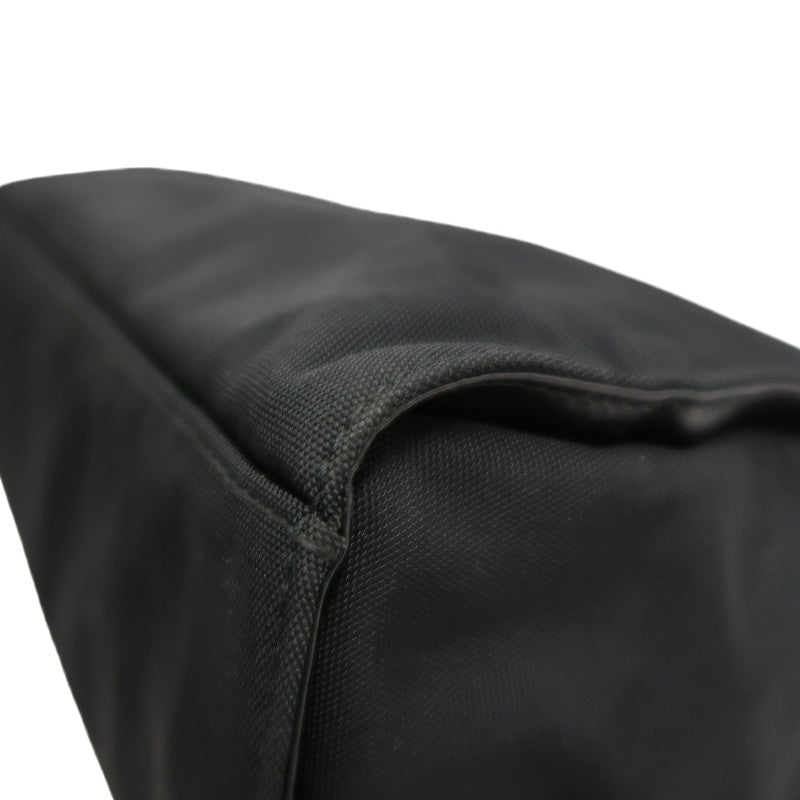 GUCCI Bamboo Handbag Tote Nylon Black Silver Hardware 自定义贴士：