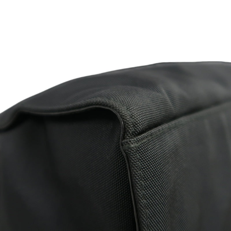 GUCCI Bamboo Handbag Tote Nylon Black Silver Hardware 自定义贴士：