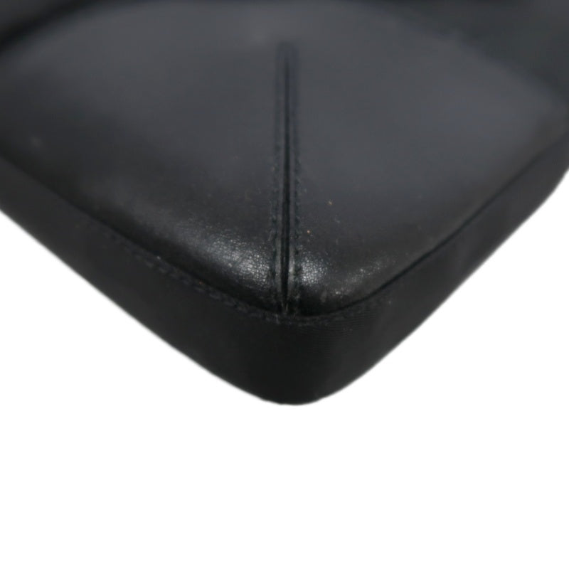 PRADA Tote Bag Shoulder Bag Nylon  Black Silver Hardware