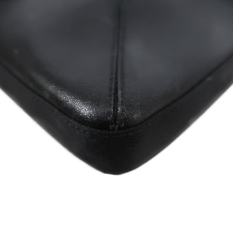 PRADA Tote Bag Shoulder Bag Nylon  Black Silver Hardware