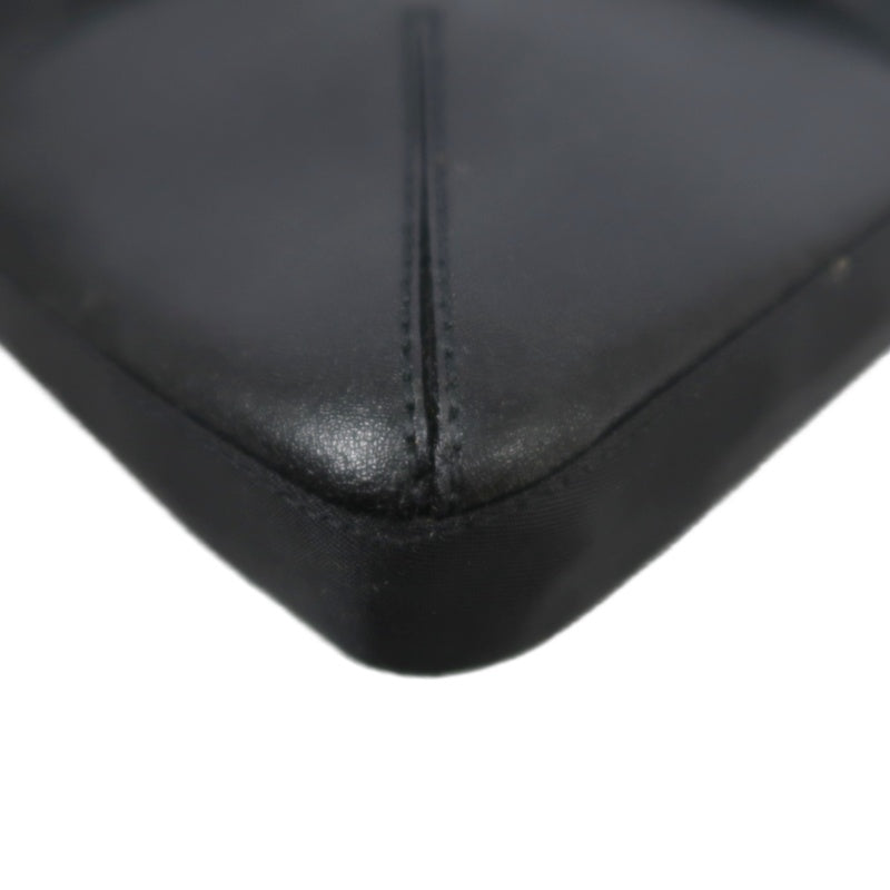 PRADA Tote Bag Shoulder Bag Nylon  Black Silver Hardware