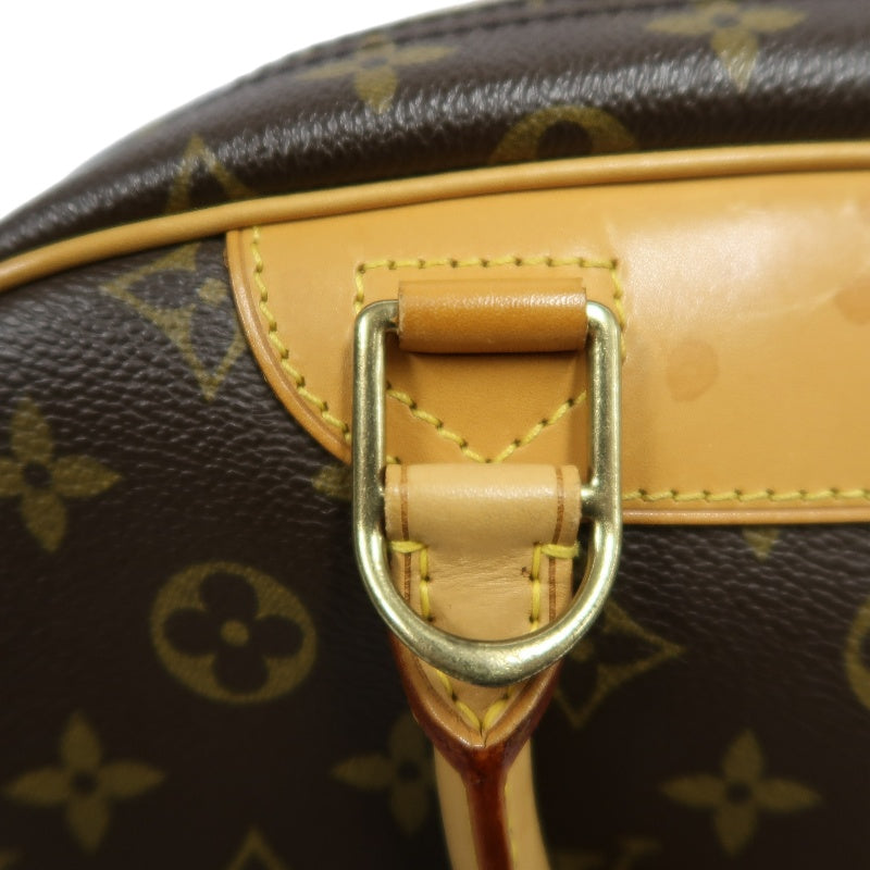 LOUIS VUITTON Monogram Trouville Handbag Boston Bag brown Gold Hardware