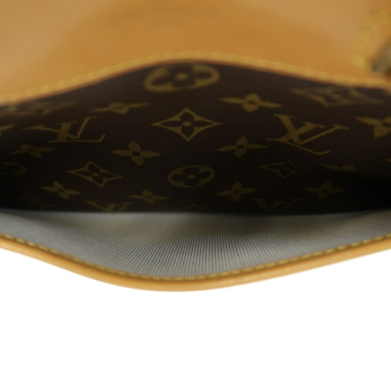 LOUIS VUITTON Monogram Trouville Handbag Boston Bag brown Gold Hardware