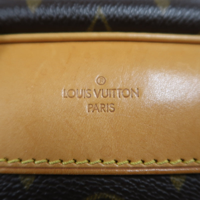 LOUIS VUITTON Monogram Trouville Handbag Boston Bag brown Gold Hardware