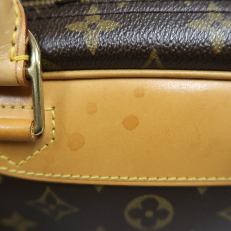 LOUIS VUITTON Monogram Trouville Handbag Boston Bag brown Gold Hardware