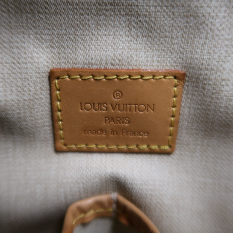 LOUIS VUITTON Monogram Trouville Handbag Boston Bag brown Gold Hardware