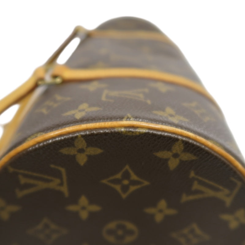 LOUIS VUITTON Monogram Papillon 30 Handbag brown　Cylindrical Gold Hardware