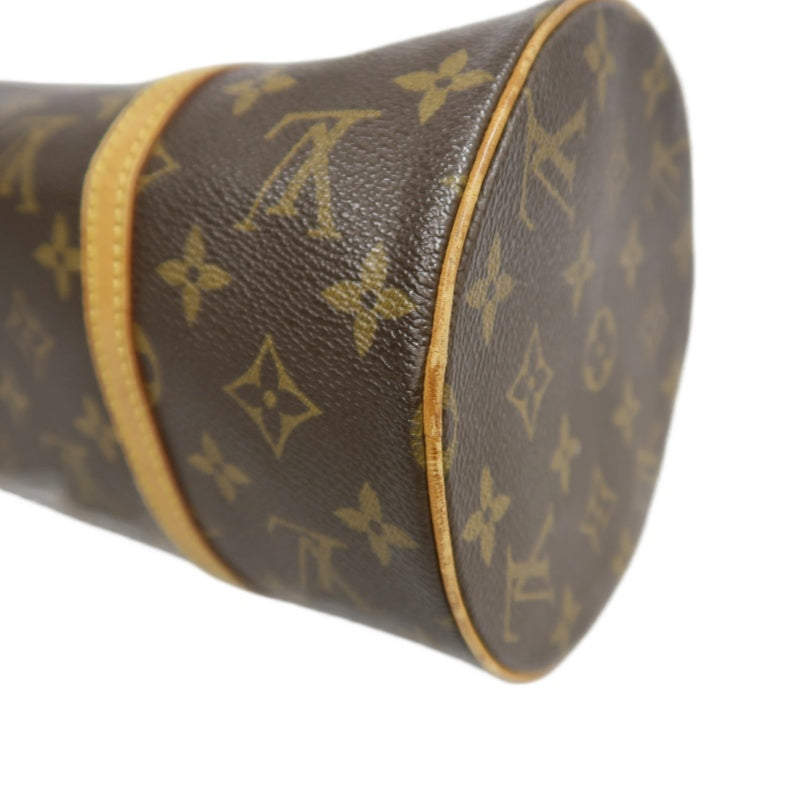 LOUIS VUITTON Monogram Papillon 30 Handbag brown　Cylindrical Gold Hardware