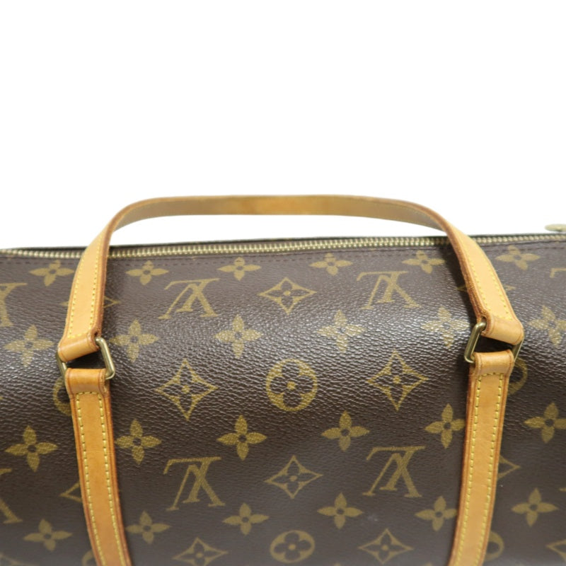 LOUIS VUITTON Monogram Papillon 30 Handbag brown　Cylindrical Gold Hardware