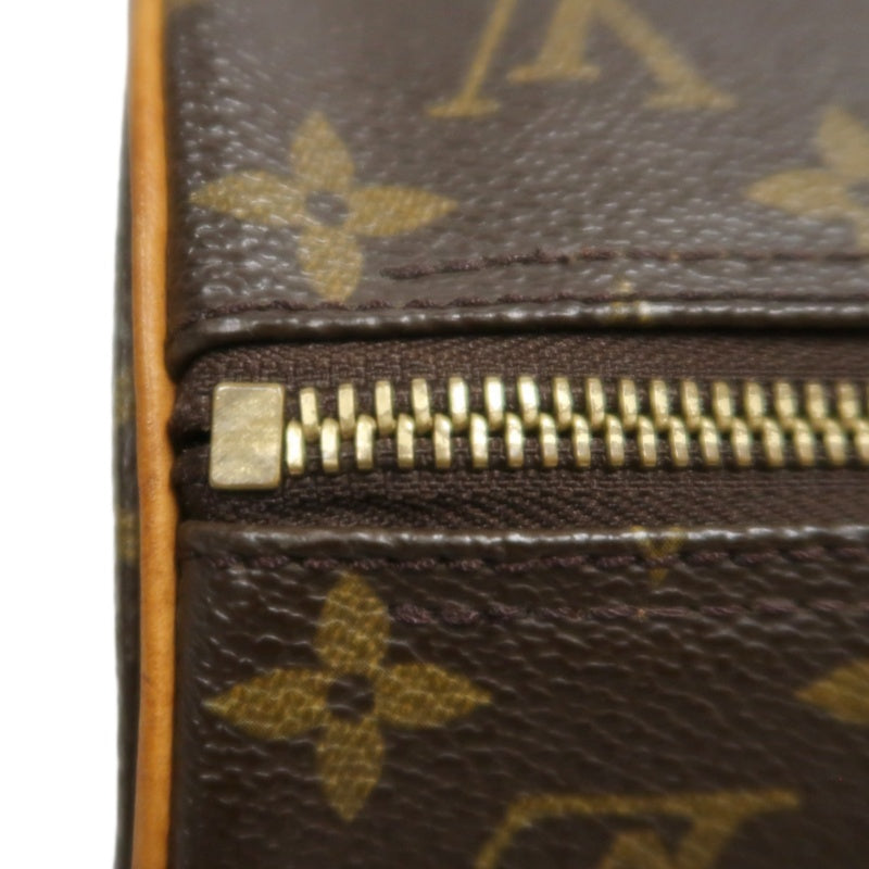 LOUIS VUITTON Monogram Papillon 30 Handbag brown　Cylindrical Gold Hardware