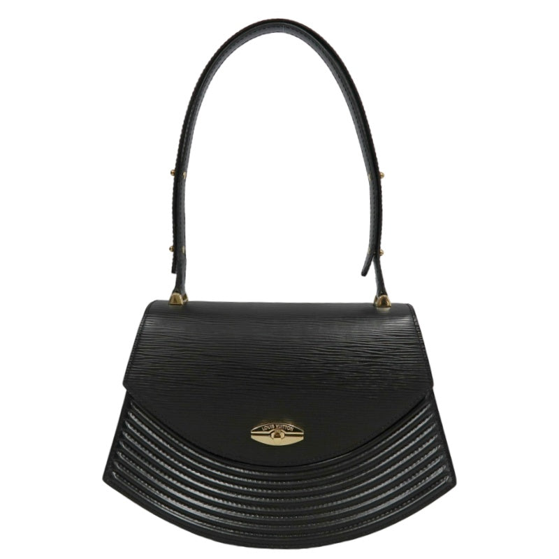 LOUIS VUITTON Epi Tilsitt Shoulder Bag  Black leather Gold Hardware