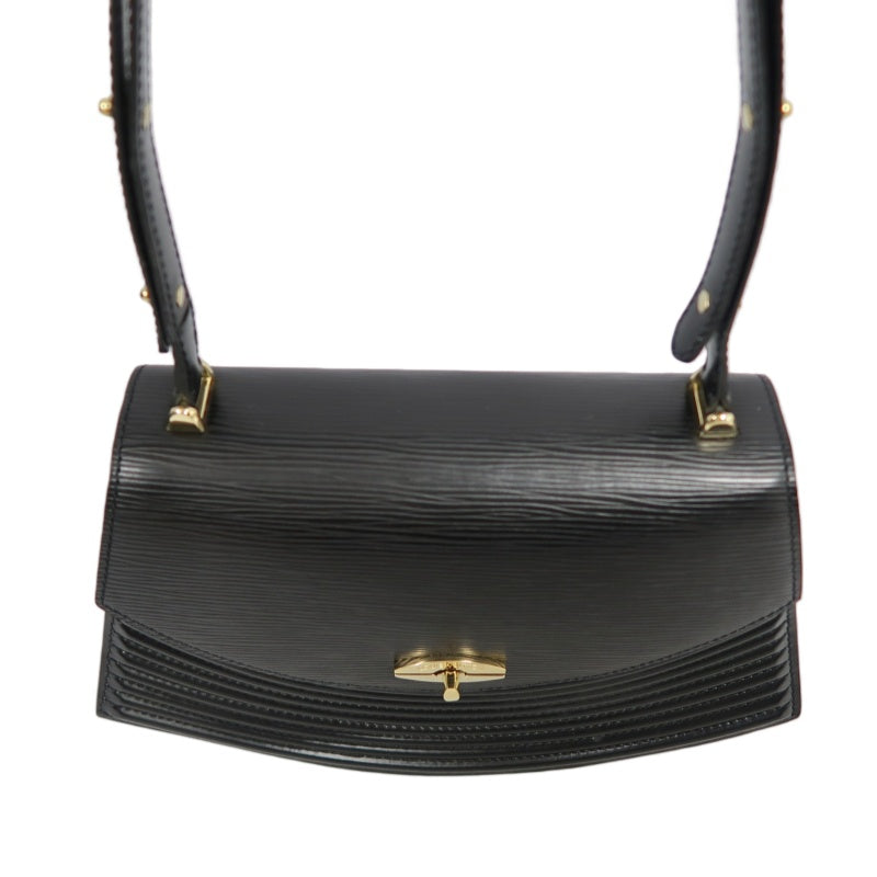 LOUIS VUITTON Epi Tilsitt Shoulder Bag  Black leather Gold Hardware