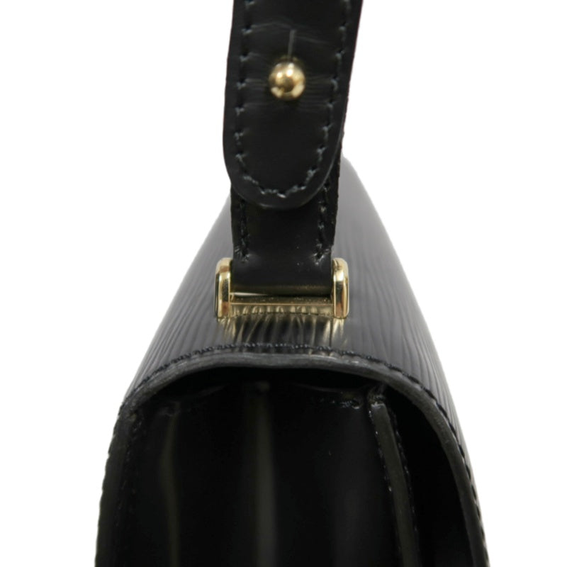 LOUIS VUITTON Epi Tilsitt Shoulder Bag  Black leather Gold Hardware