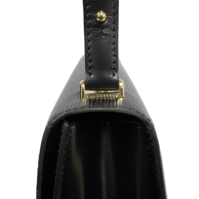LOUIS VUITTON Epi Tilsitt Shoulder Bag  Black leather Gold Hardware