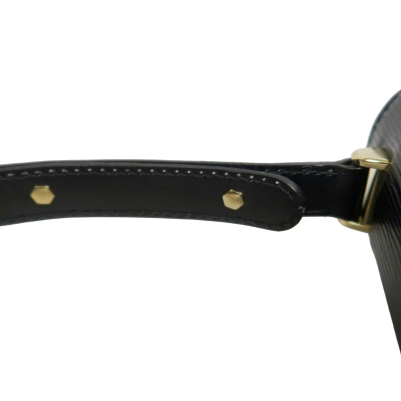 LOUIS VUITTON Epi Tilsitt Shoulder Bag  Black leather Gold Hardware