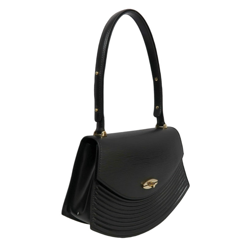 LOUIS VUITTON Epi Tilsitt Shoulder Bag  Black leather Gold Hardware