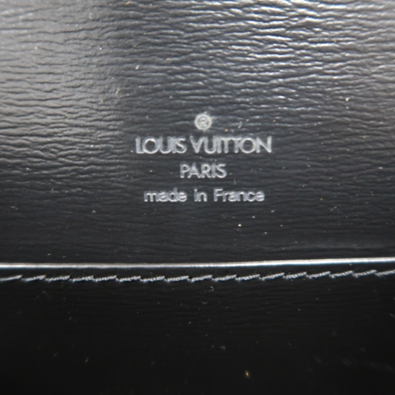 LOUIS VUITTON Epi Tilsitt Shoulder Bag  Black leather Gold Hardware