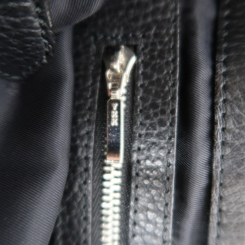 BURBERRYNova Check Tote Bag Handbag Nylon Leather Black Beige Silver Hardware