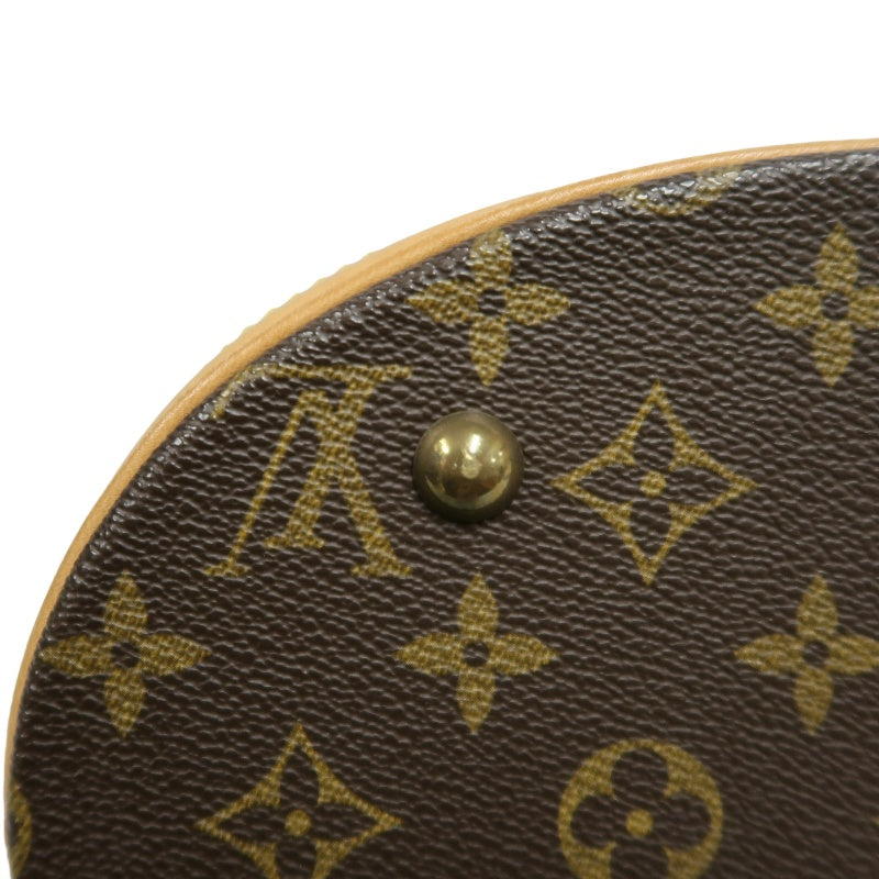 LOUIS VUITTON Monogram Bucket PM Totebag 　brown Pouch Gold Hardware