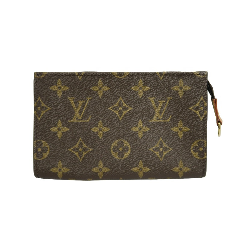 LOUIS VUITTON Monogram Bucket PM Totebag 　brown Pouch Gold Hardware