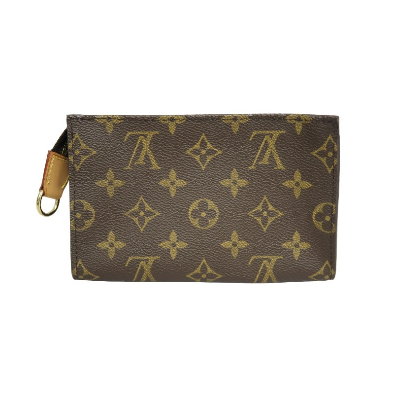 LOUIS VUITTON Monogram Bucket PM Totebag 　brown Pouch Gold Hardware