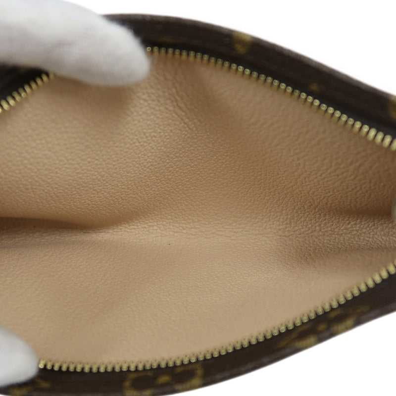 LOUIS VUITTON Monogram Bucket PM Totebag 　brown Pouch Gold Hardware