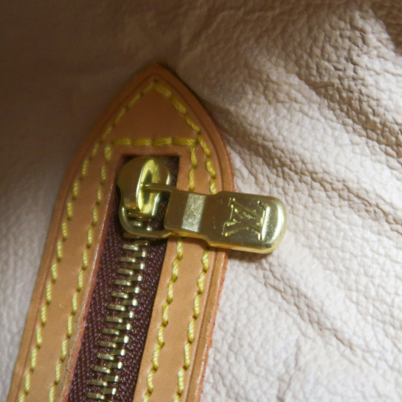 LOUIS VUITTON Monogram Bucket PM Totebag 　brown Pouch Gold Hardware