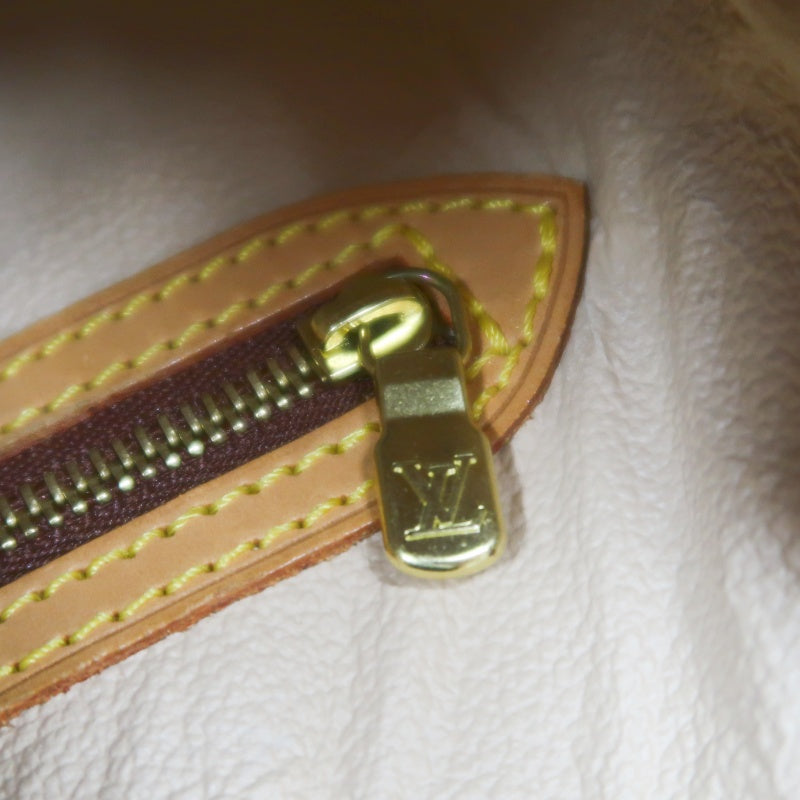 LOUIS VUITTON Monogram Bucket PM Totebag 　brown Pouch Gold Hardware