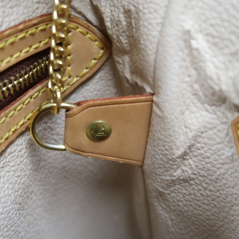 LOUIS VUITTON Monogram Bucket PM Totebag 　brown Pouch Gold Hardware