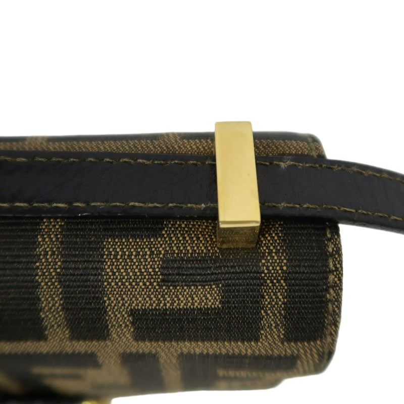 FENDI Zucca CanvaFENDI Zucca Canvas Shoulder Bag  Brown  　Gold Hardwares Shoulder Bag  Brown  　Gold Hardware