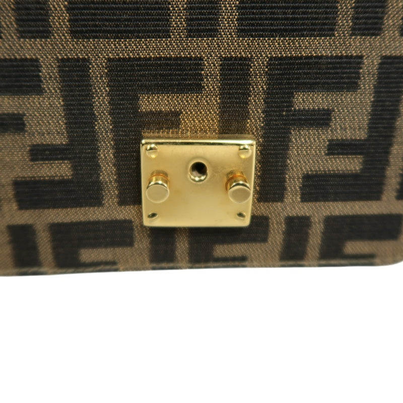 FENDI Zucca CanvaFENDI Zucca Canvas Shoulder Bag  Brown  　Gold Hardwares Shoulder Bag  Brown  　Gold Hardware