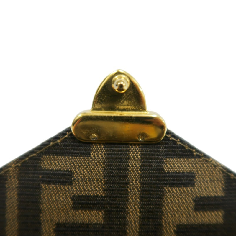 FENDI Zucca CanvaFENDI Zucca Canvas Shoulder Bag  Brown  　Gold Hardwares Shoulder Bag  Brown  　Gold Hardware